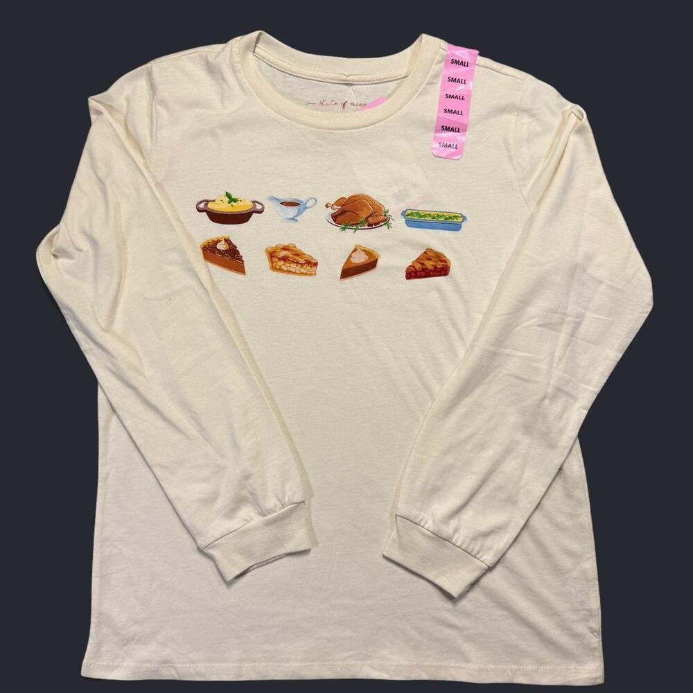 Nwt cream long sleeve casual tee